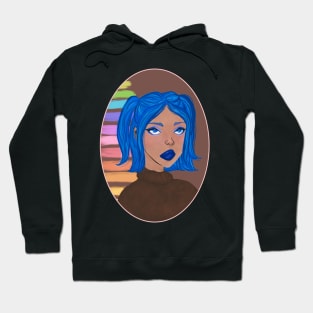 blue and over you Hoodie